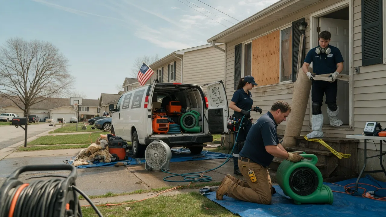 Water Damage Restoration in Groveland, IL near me